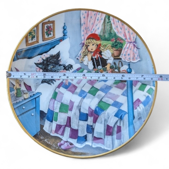 Kaiser W. Germany Rotkappchen Kaiser Little Red Riding Hood Collectors Plate - Picture 5 of 5
